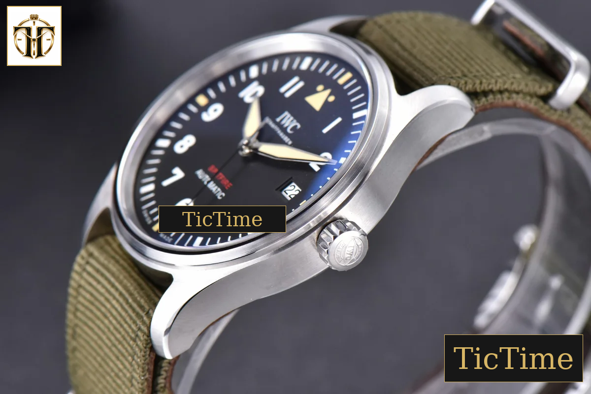 Mark XVIII IW326801 40mm MKSF Black Dial Green Nato Strap 9015 — foto 10