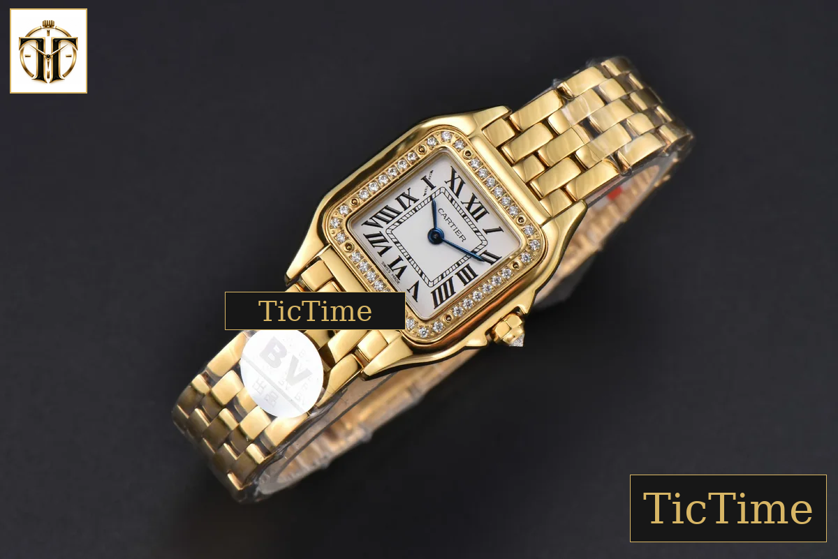 Panthère Secrete Ladies 22mm BVF YG White Dial Diamond Bezel YG Bracelet Ronda Quartz — foto 4