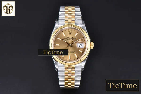 Foto frontal — DateJust 126233 36mm VSF SS/YG 904L Steel YG Dial Jubilee Bracelet VS3235