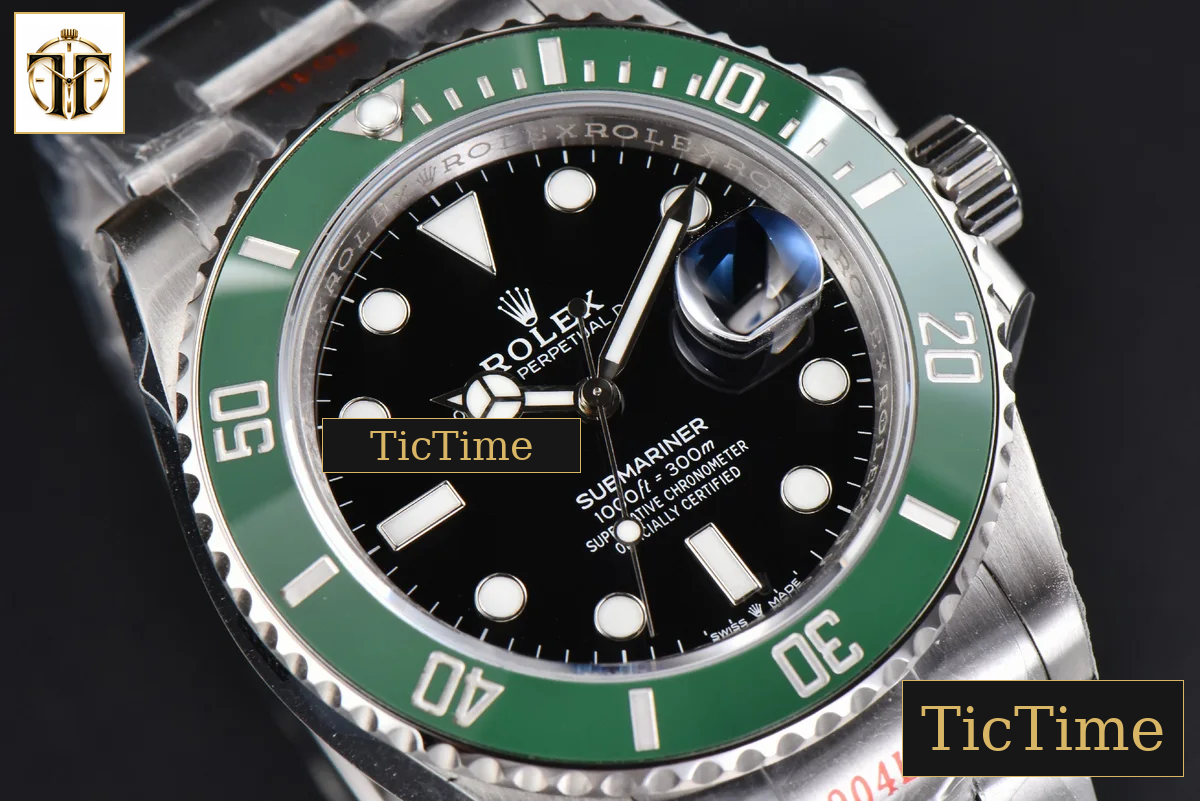 Submariner LV 126610 41mm King Factory Green Ceramic Green Dial SS Bracelet VR3235 — foto 12