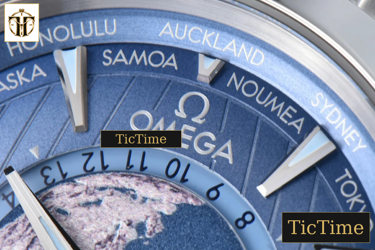 Aqua Terra 150m GMT Worldtimer 43mm VSF Ice Blue Dial SS Bracelet A8938 — foto 5