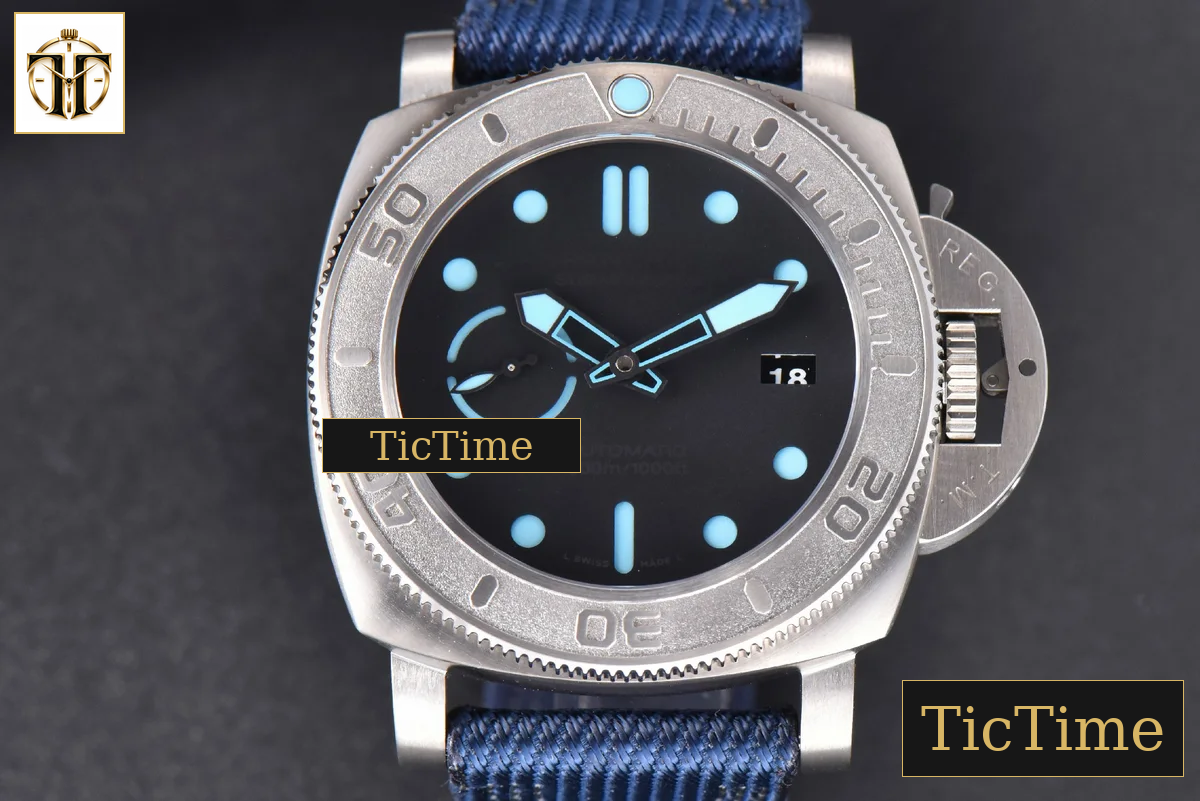 Mike Horn Submersible PAM985 47mm VSF Titanium Black Dial Nylon Strap P9010 — foto 2
