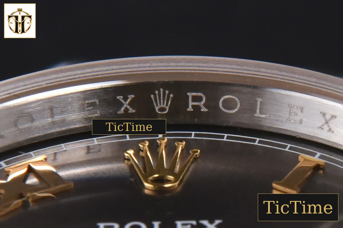 DateJust 904L 36mm GMF YG/SS Fluted Bezel Gray Dial Roma Marker Jubilee Bracelet VR3285 — foto 12