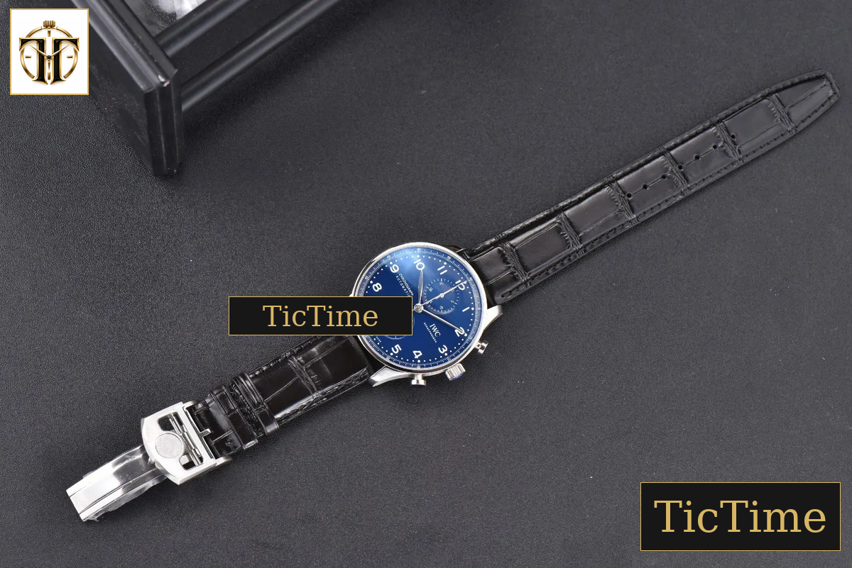 Portugieser Chrono “150 Years” IW371601 41mm ZF Blue Dial Black Strap Cal69355 — foto 27