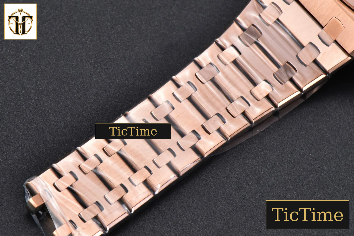 Royal Oak 15400 41mm IPF RG White Textured Dial RG Bracelet SA3120 — foto 31