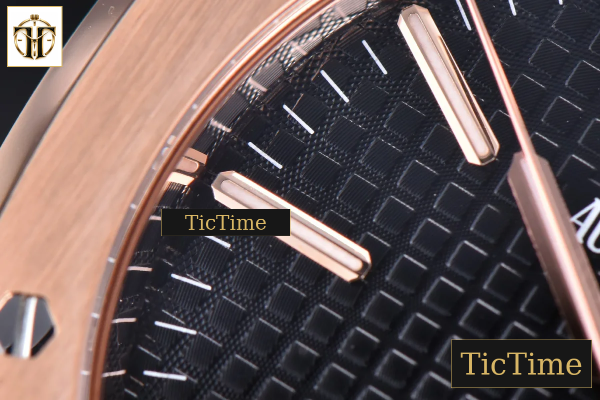 Royal Oak 15400 JF RG Black Dial Black Leather Strap V5 MY9015 — foto 9
