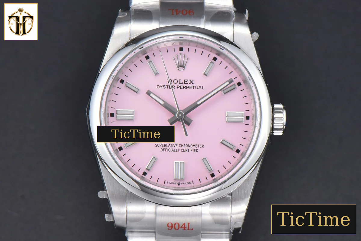 Oyster Perpetual 904L 126000 36mm GMF Pink Dial SS Bracelet VR3230 — foto 2