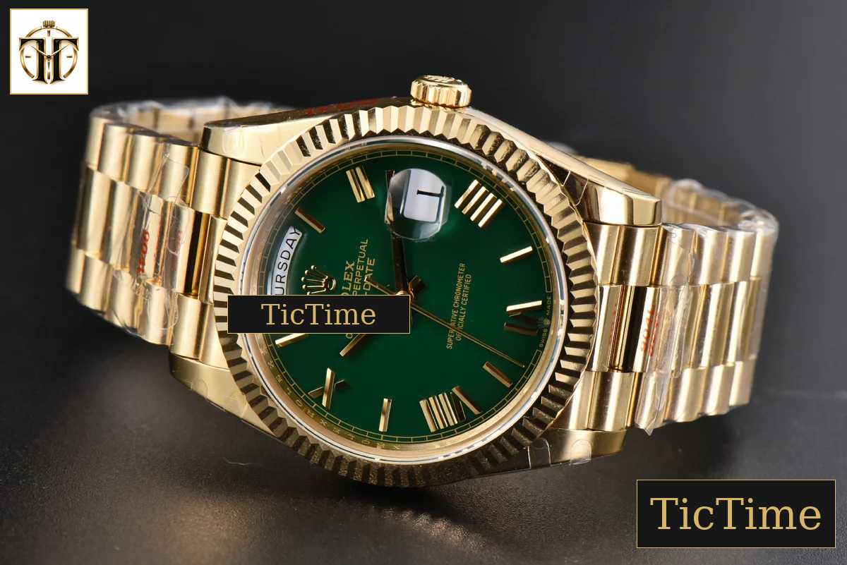 DayDate 904L 40mm GMF YG Green Dial YG Bracelet A2836 — foto 16