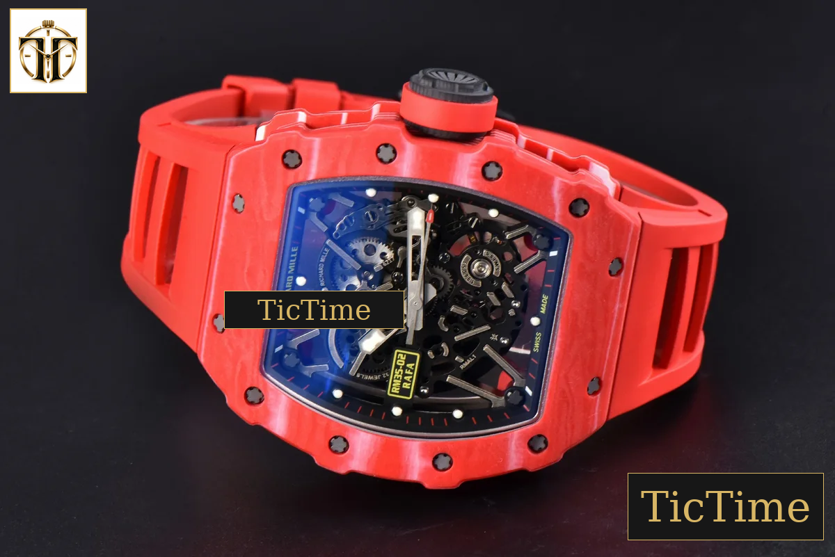 NTPT RM035-02 ZF Red Skeleton Dial Red Rubber Strap RMAL1 — foto 14