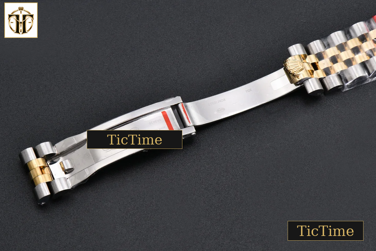 DateJust 904L 31mm GMF Diamond Bezel Red Dial Diamond Marker YG/SS Jubilee Bracelet A2824 — foto 31