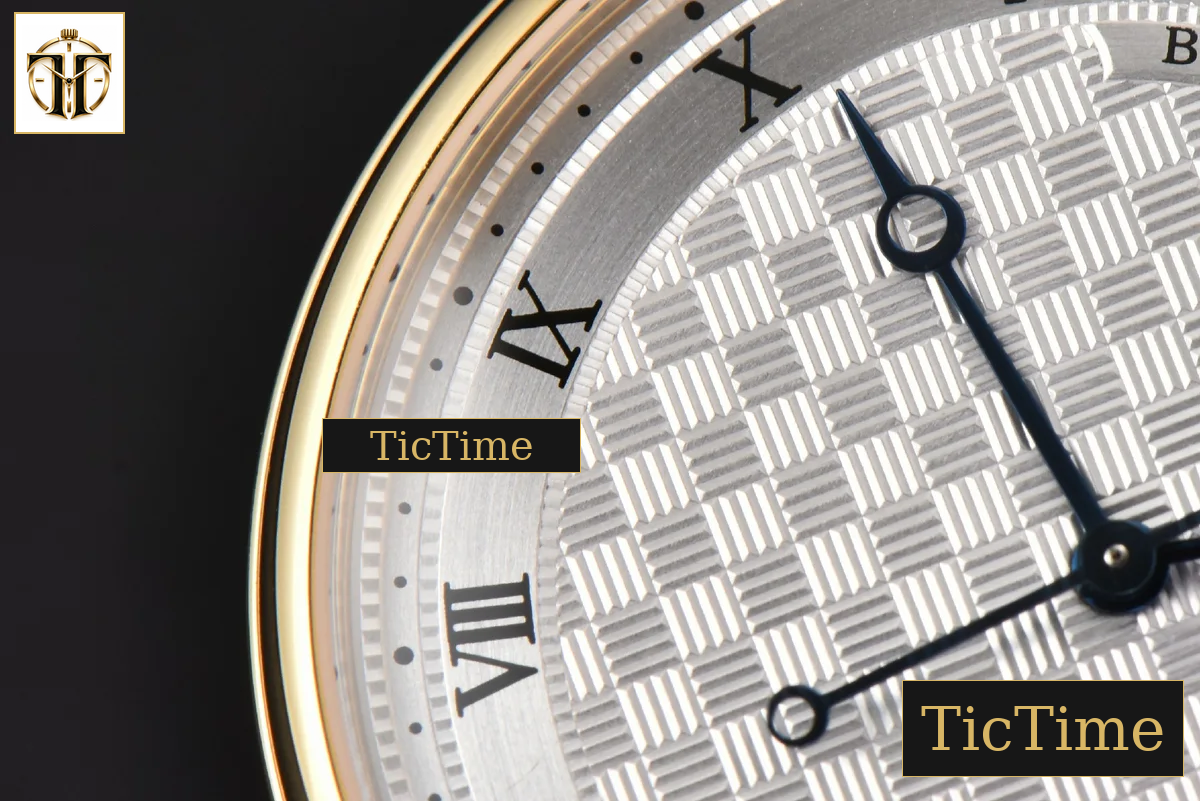 Classique 5177 38mm LTF YG White Textured Dial Roma Marker Brown Leather Strap MY9015 — foto 6