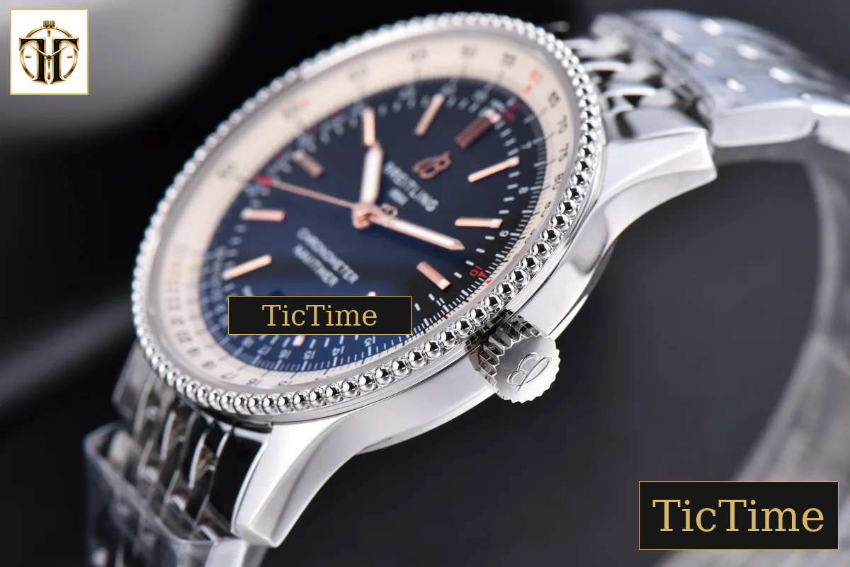 Navitimer 41mm TF SS Black Dial White Bezel SS Bracelet A2824 — foto 11