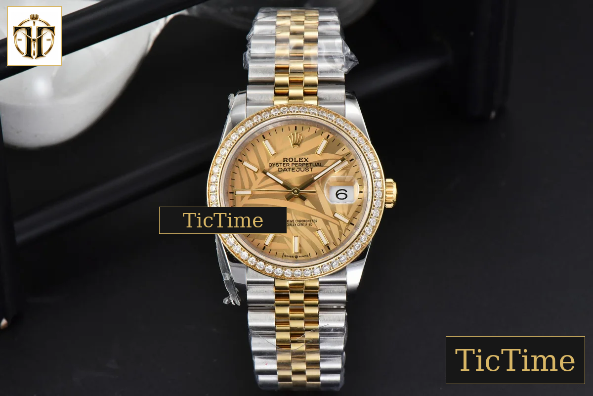 DateJust 36mm BPF YG/SS Diamond YG Plam Dial Jubilee Bracelet A2824 — foto 3