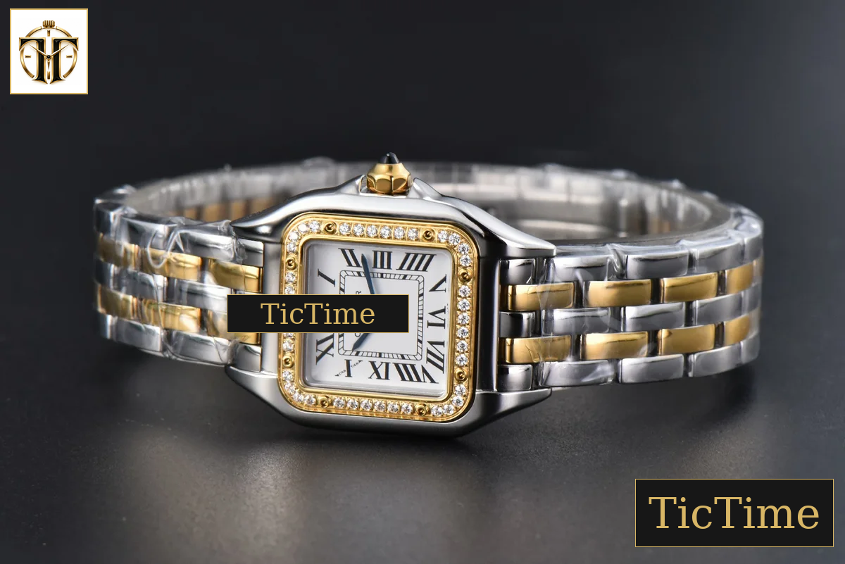 Panthère 22mm AF SS/YG Diamond Bezel White Dial SS/YG Bracelet Ronda Quartz — foto 12