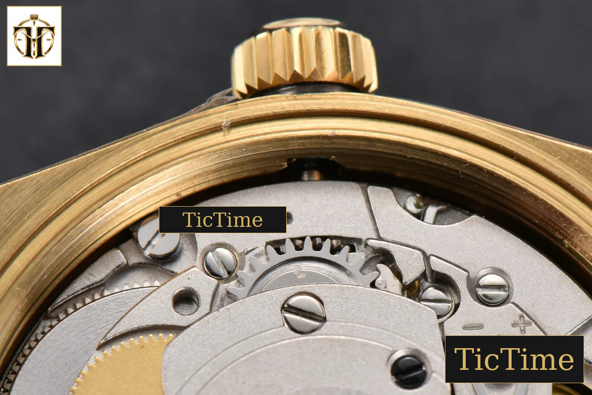 DateJust 904L 31mm GMF YG Fluted Bezel Green Flowers Dial President Bracelet A2824 — foto 25