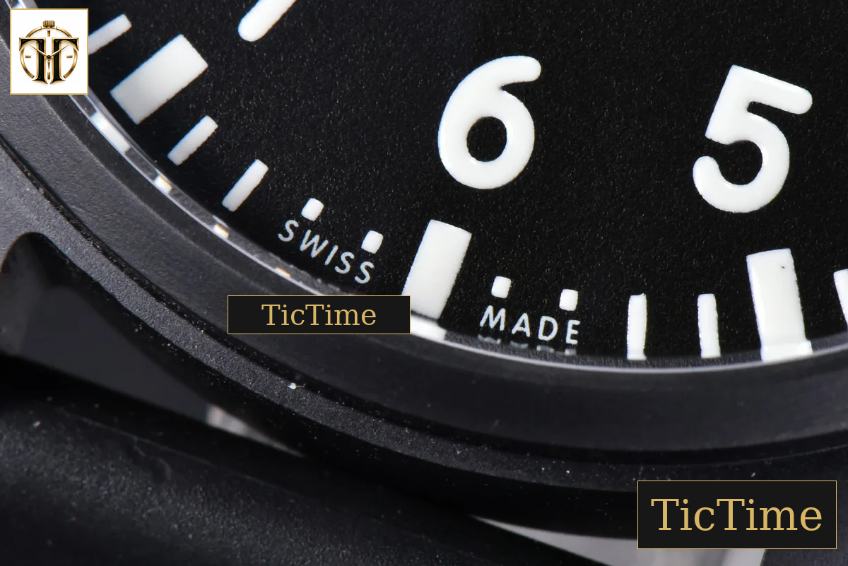 Top Gun IW329801 43mm M+F Ceramic Black Dial Black Rubber Strap A2892 — foto 6