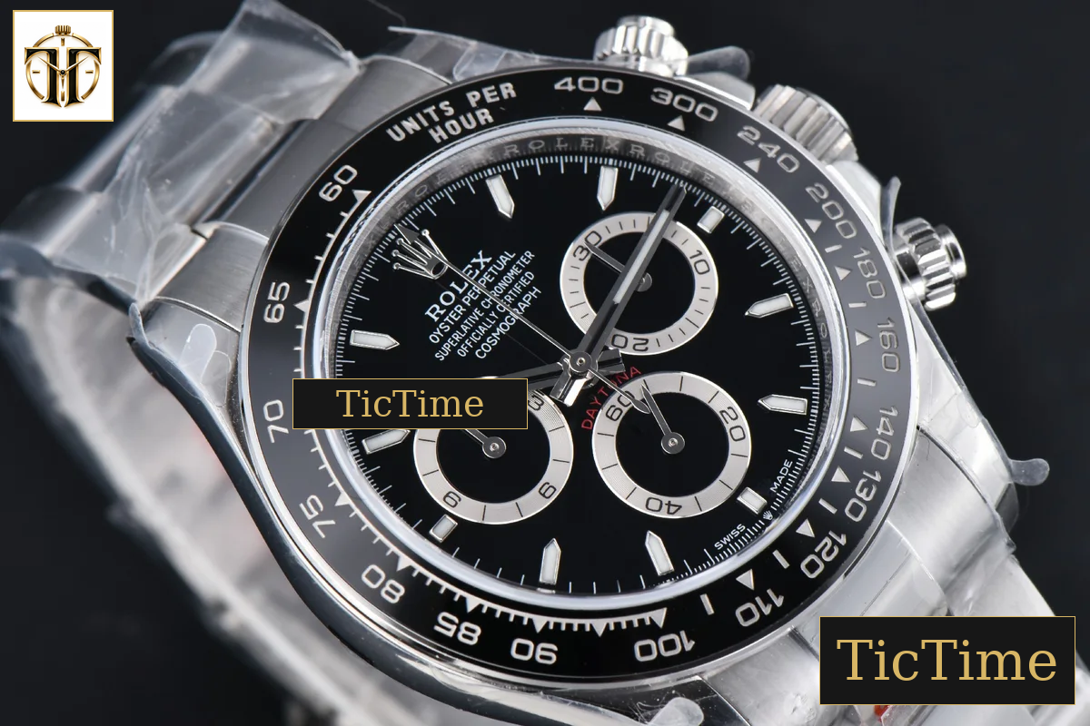 Daytona 904L 126500 40mm BPF SS Black Bezel Black Dial SS Bracelet SH4131 — foto 13