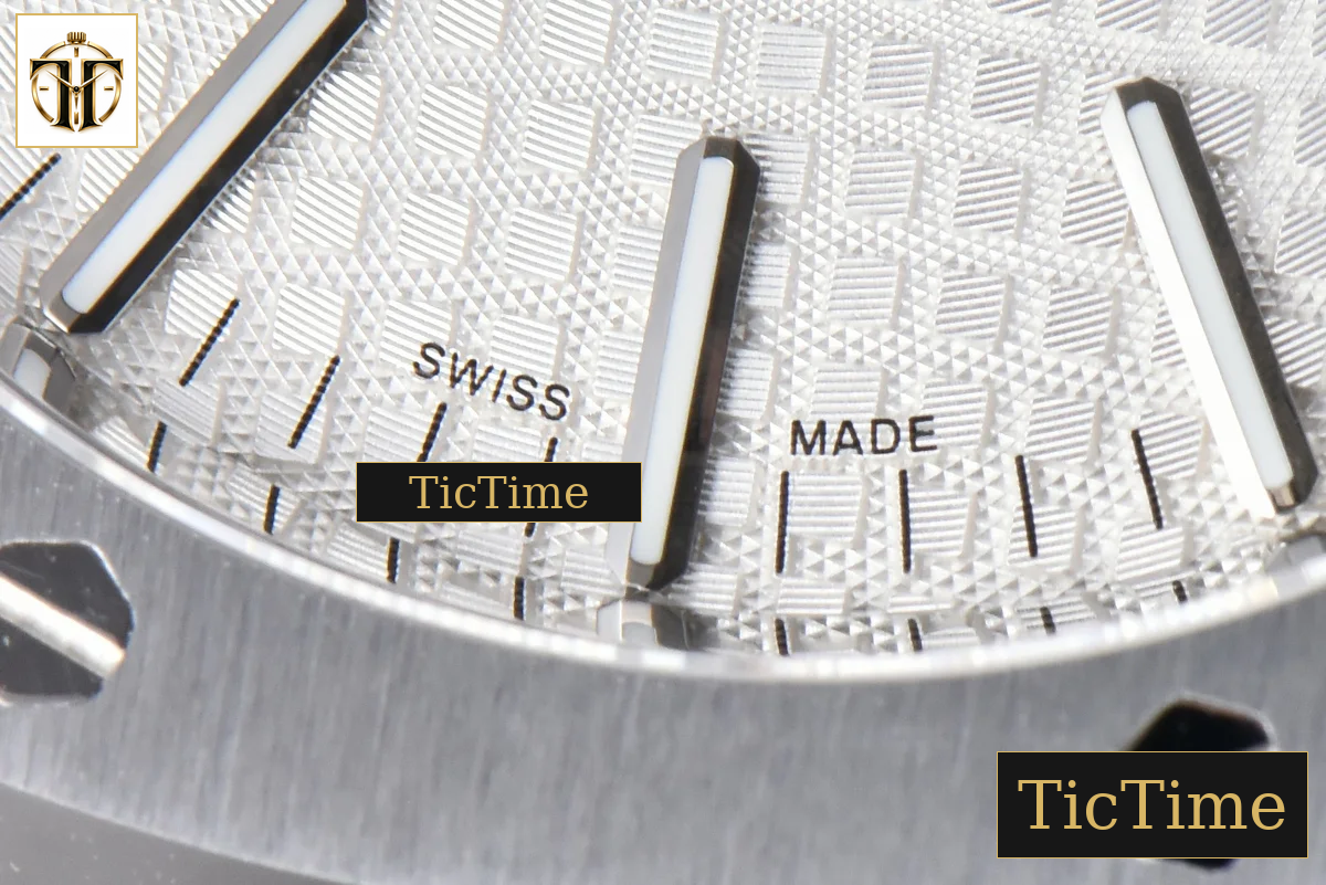 Royal Oak 15400 41mm IPF White Textured Dial SS Bracelet SA3120 — foto 9