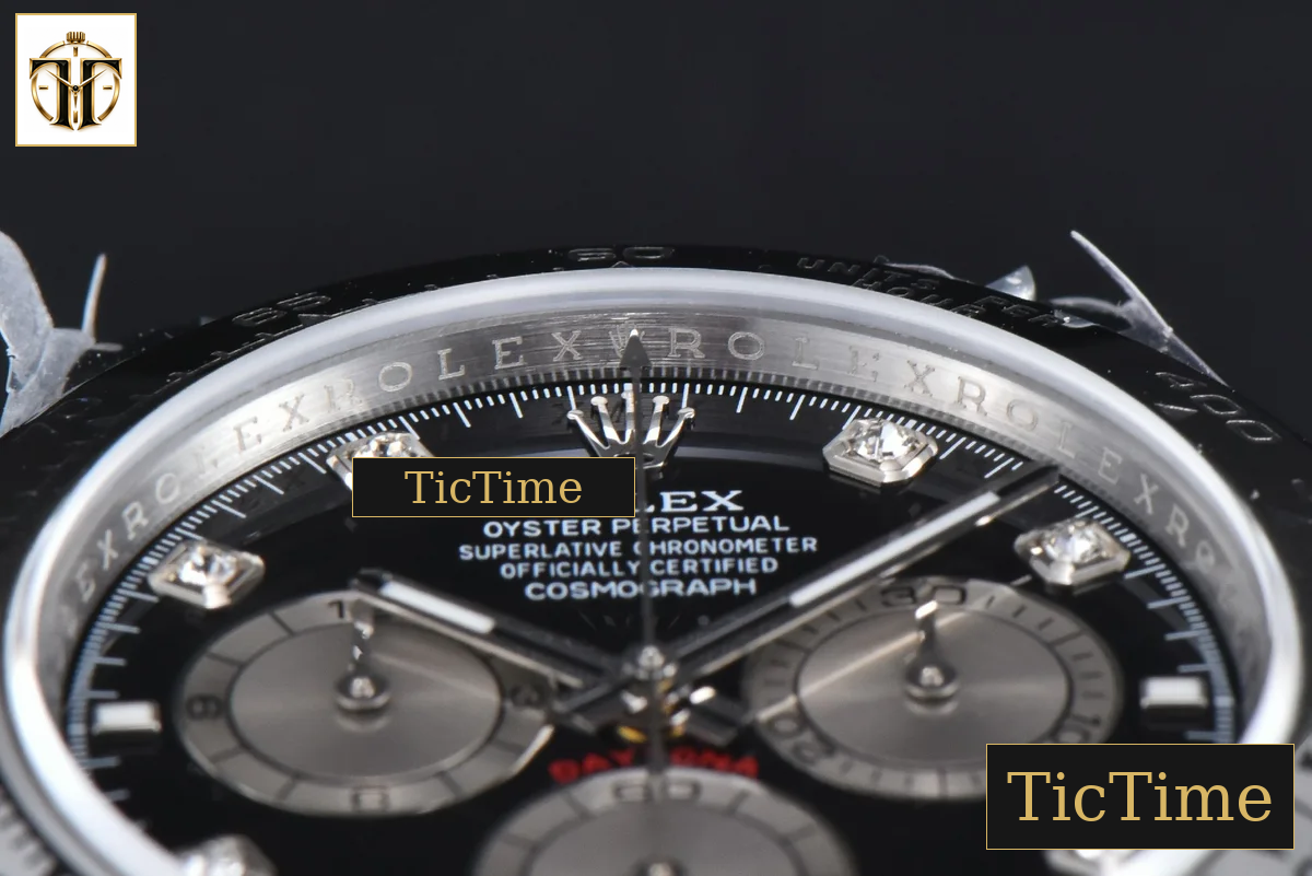 Daytona 904L 126509 40mm BPF SS Black Dial Sliver Subdial Diamond Marker SS Bracelet SH4131 — foto 14