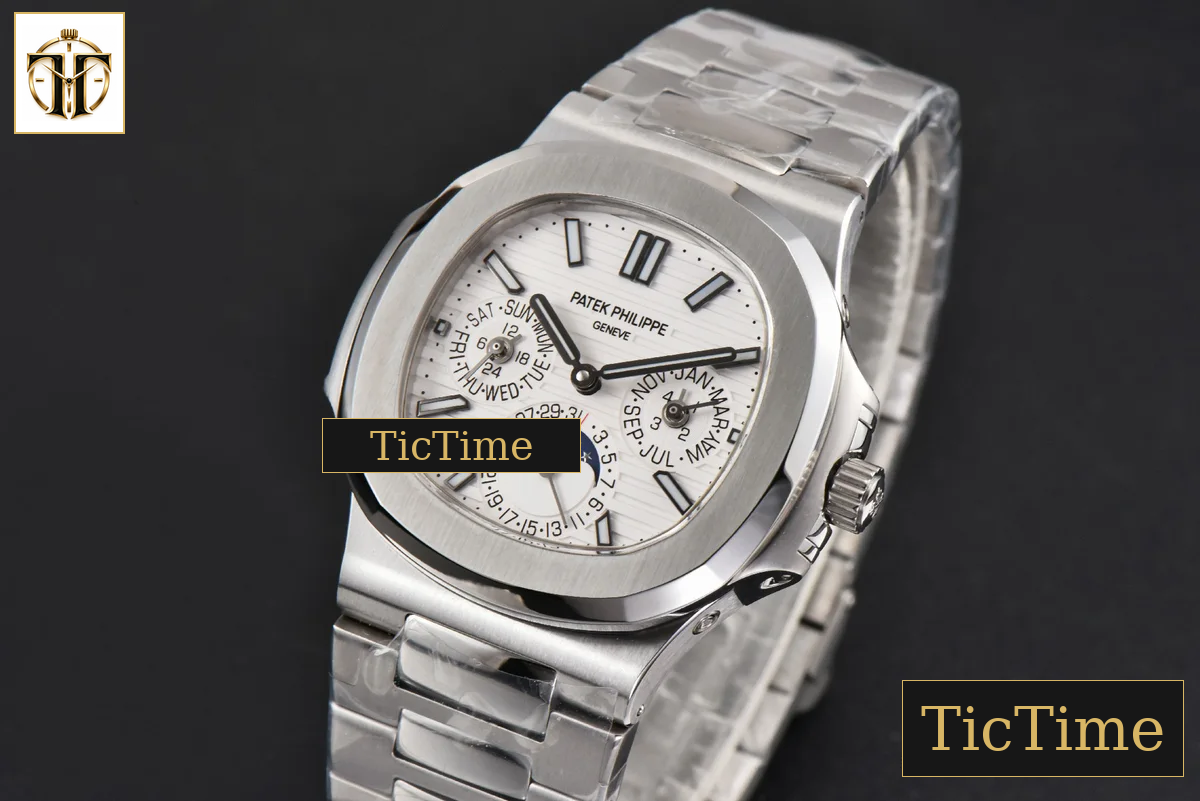 Nautilus 5740 40mm TWF White Dial SS Bracelet A240 — foto 4