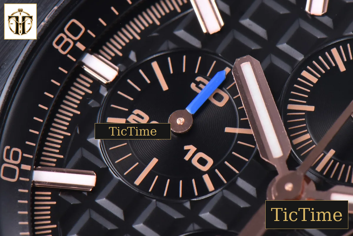 Royal Oak Offshore 26405CE 44mm JF RG Black Dial RG Marker Black Rubber Strap V2 A3126 — foto 5