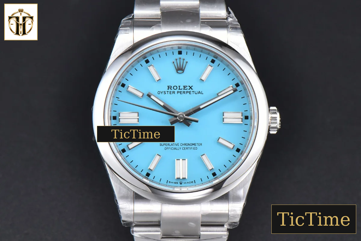 Oyster Perpetual 904L 124300 41mm VSF Tiffany Dial Oyster Bracelet VS3235 — foto 2