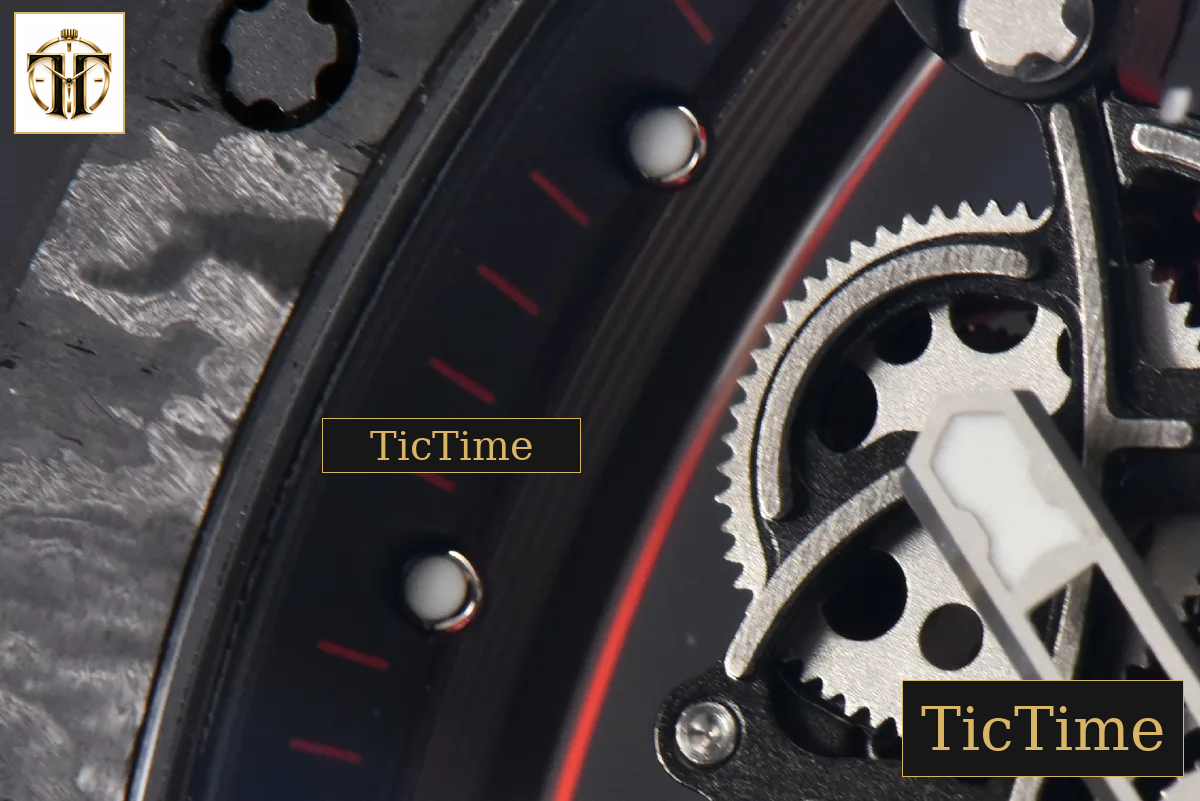NTPT RM055 42.7mm BBRF Red Skeleton Dial Red Rubber Strap RMUL2 — foto 8