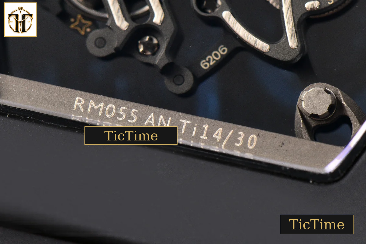 RM055 42.7mm APSF Ceramic Black Bezel Black Skeleton Dial Black Crown Black Rubber Strap RMUL2 — foto 23