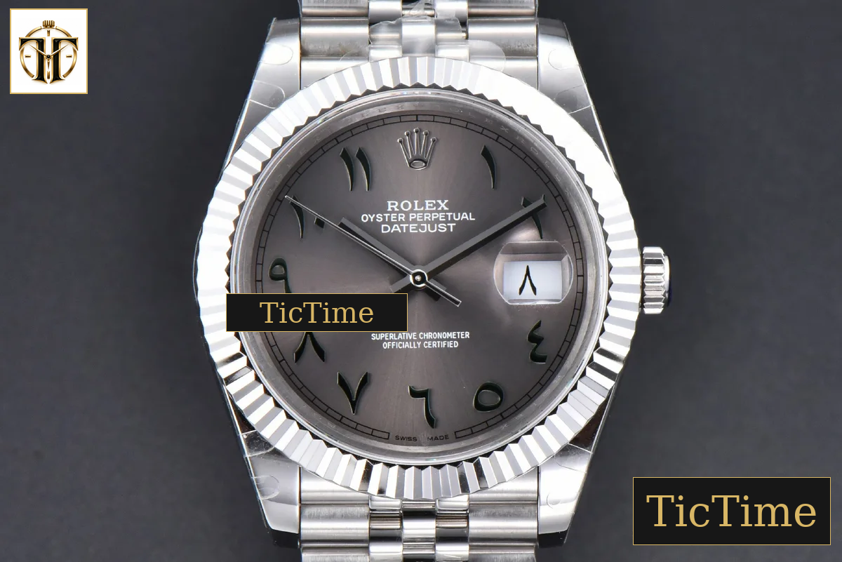 DateJust 126334 41mm BPF Gray Arabic Dial Jubilee Bracelet A2824 — foto 2