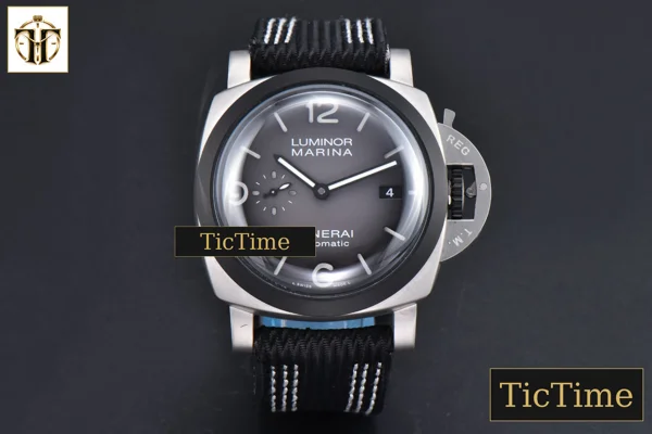 Foto frontal — PAM1122 44mm TTF Black Dial Nylon Strap P9010