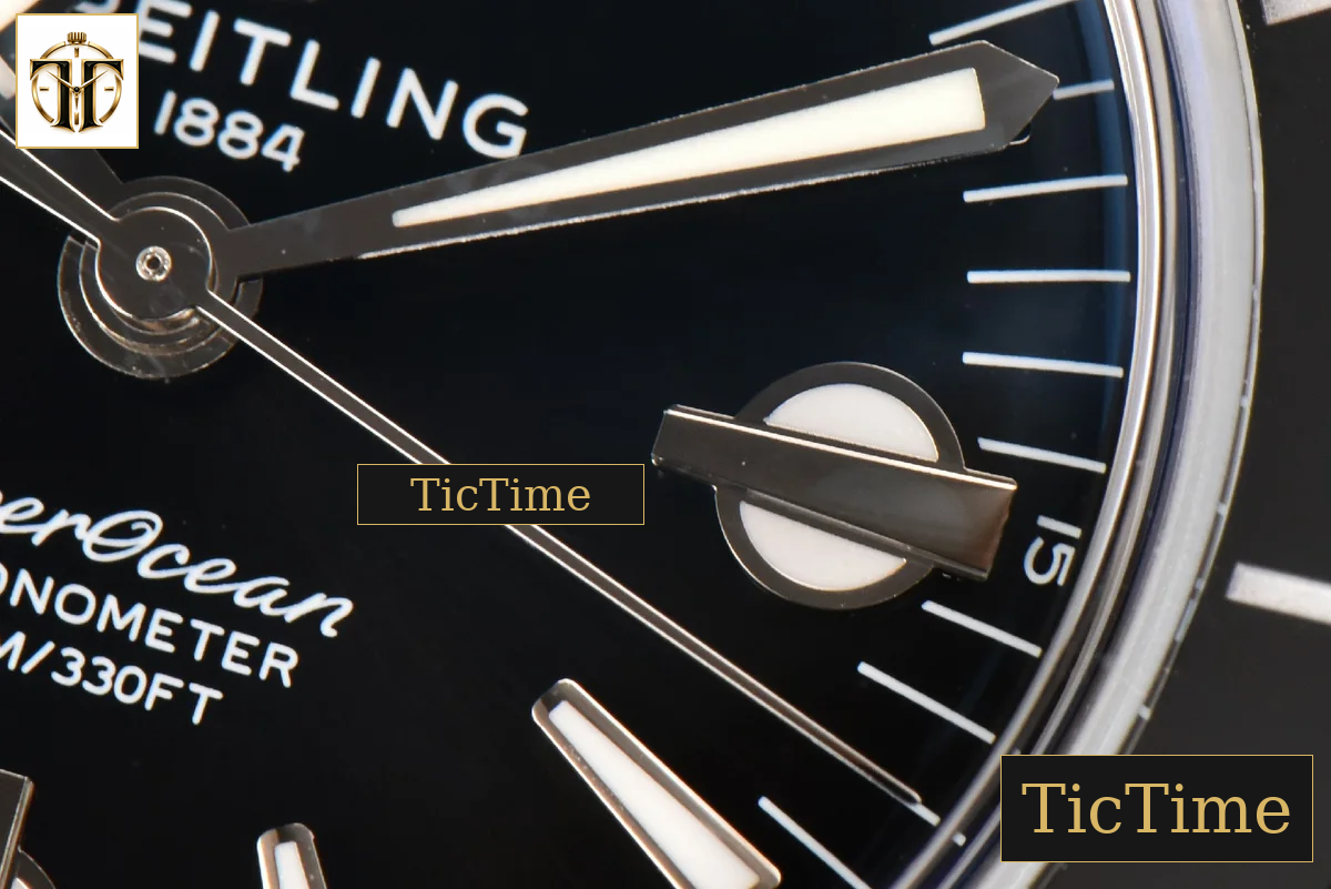 SuperOcean Heritage 42mm GF SS Black Ceramic Black Dial Mesh Bracelet A2824 — foto 7