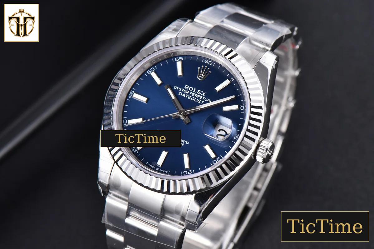 DateJust Fluted Bezel 126334 41mm VSF Blue Dial Oyster Bracelet VS3235 — foto 18