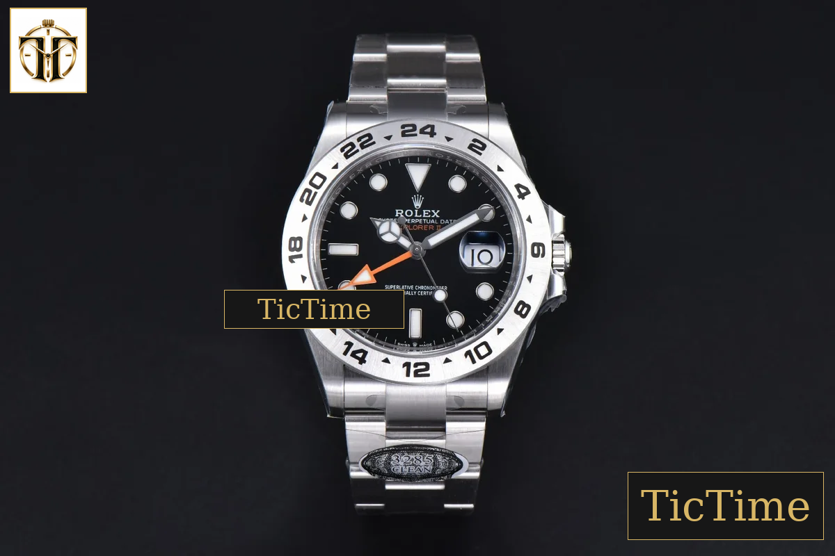 Explorer II 904L 226570 42mm Clean Factory Black Dial SS Bracelet CHS DD3285 — foto 2