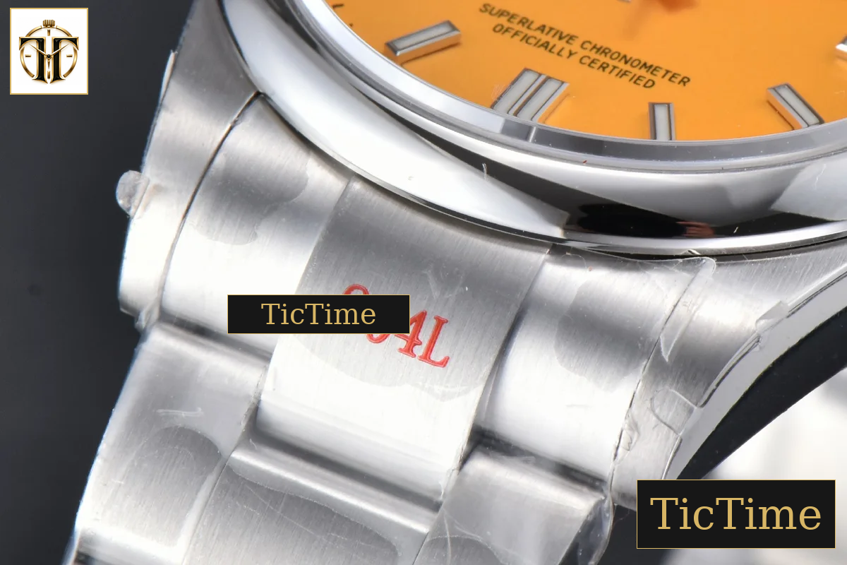 Oyster Perpetual 904L 126000 36mm GMF Yellow Dial SS Bracelet VR3230 — foto 11