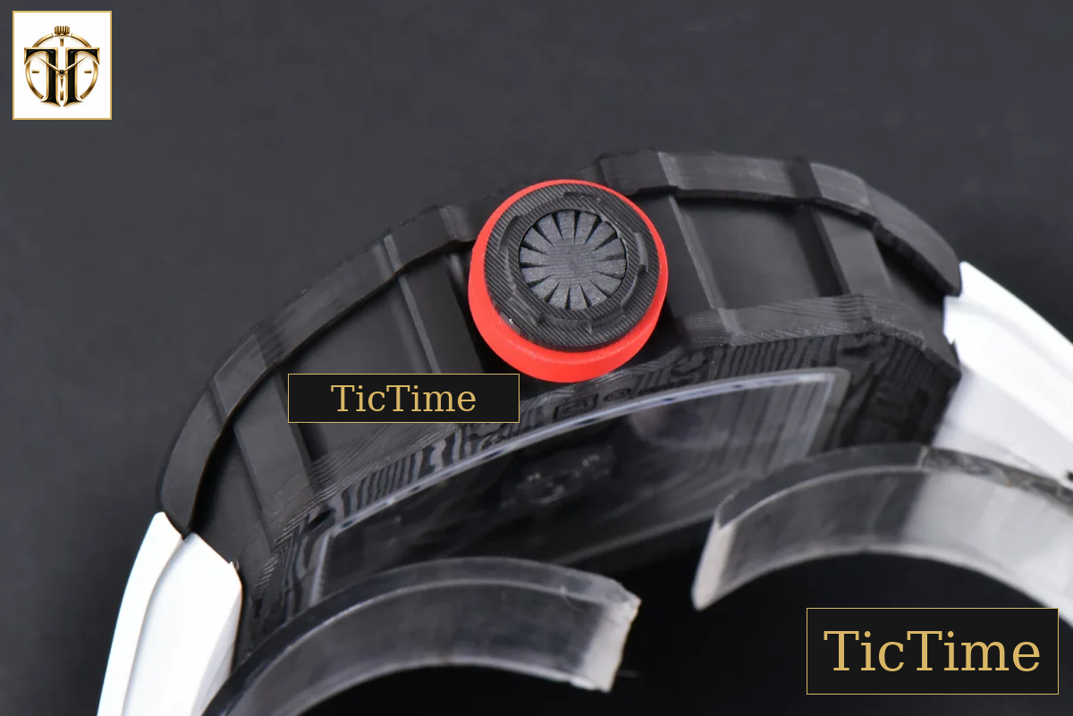 NTPT RM035-02 42mm ZF Skeleton Dial White Rubber Strap NH05A — foto 16