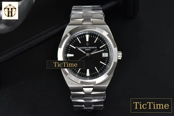 Foto frontal — Overseas 4500V 41mm ZF Black Dial SS Bracelet A5100