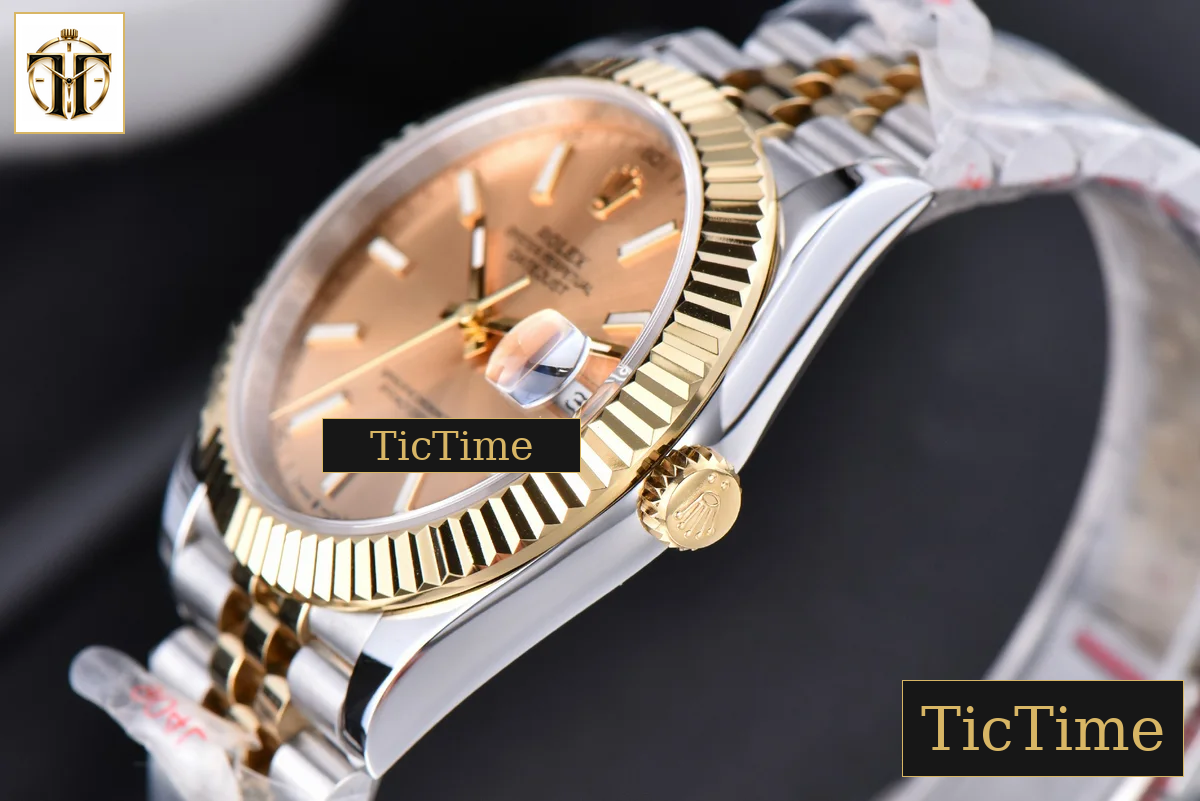 Datejust 41mm GMF YG/SS Gold Dial Stick Marker Fluted Bezel Jubille Bracelet VR3235 — foto 14