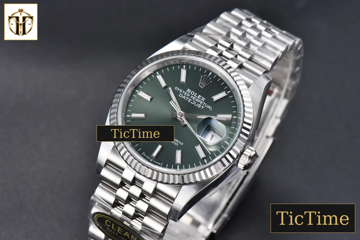 DateJust Mint 126234 36mm Clean Factory Green Dial Jubilee Bracelet VR3235 — foto 5