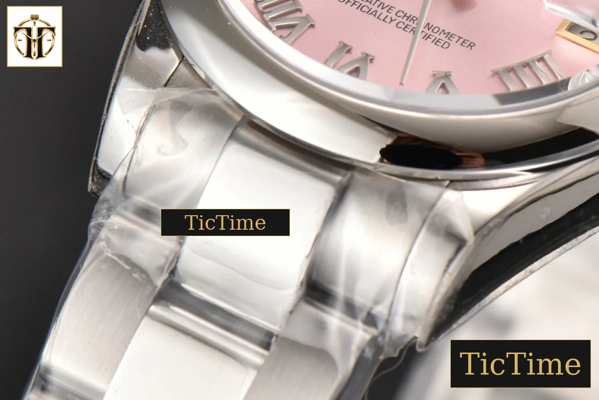 DateJust Ladies 904L Smooth 31mm WF Pink Dial Roma Marker Oyster Bracelet A2671 — foto 10