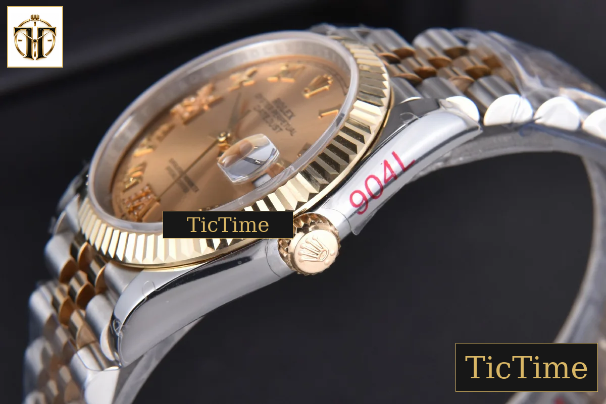 DateJust 904L 36mm GMF YG/SS Fluted Bezel YG Dial Diamond Roma Marker Jubilee Bracelet VR3235 — foto 14