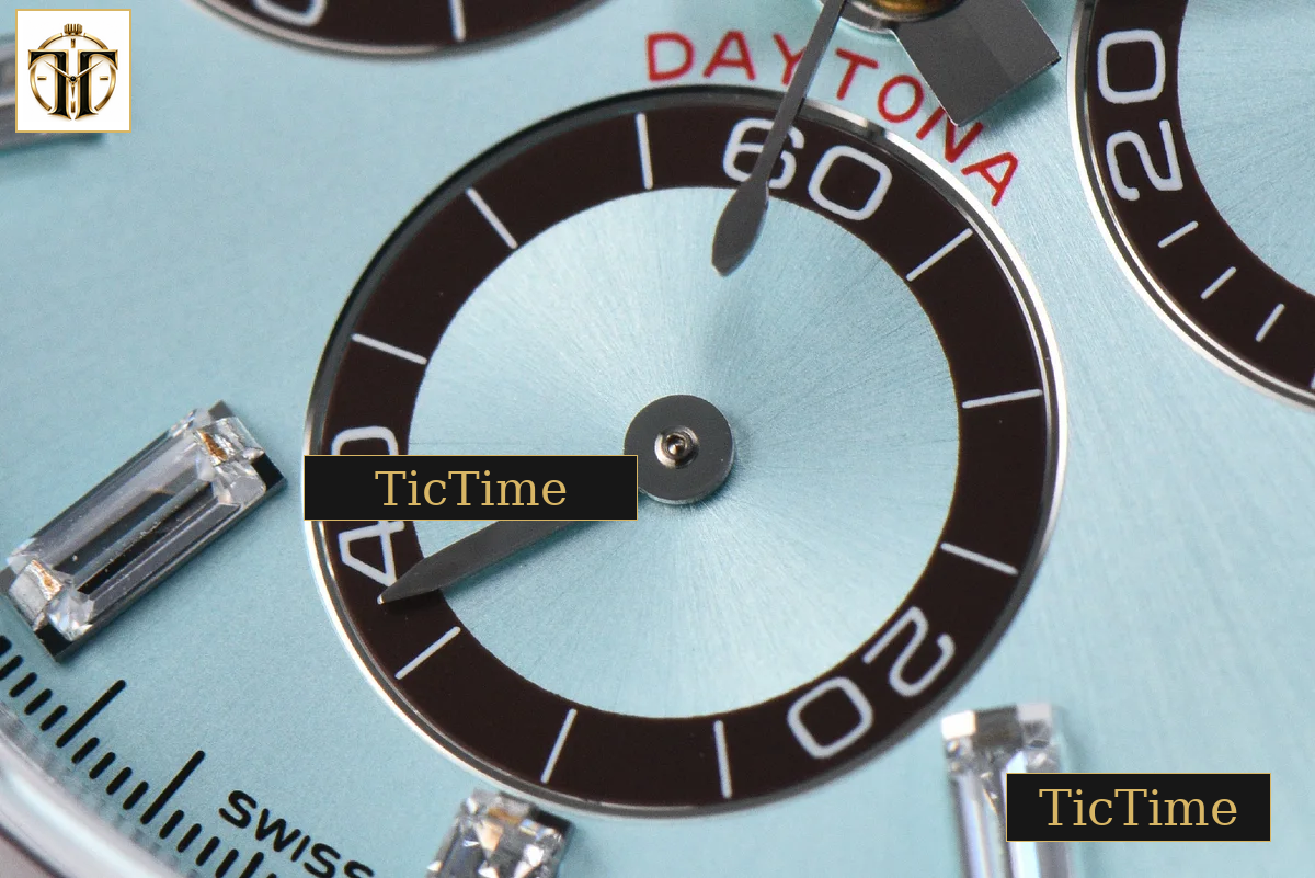 Daytona UFO 904L 126506 40mm UF Ice Blue Crystal Dial Diamond Markers SS Braclet (Free Sprung) UF4131 — foto 9