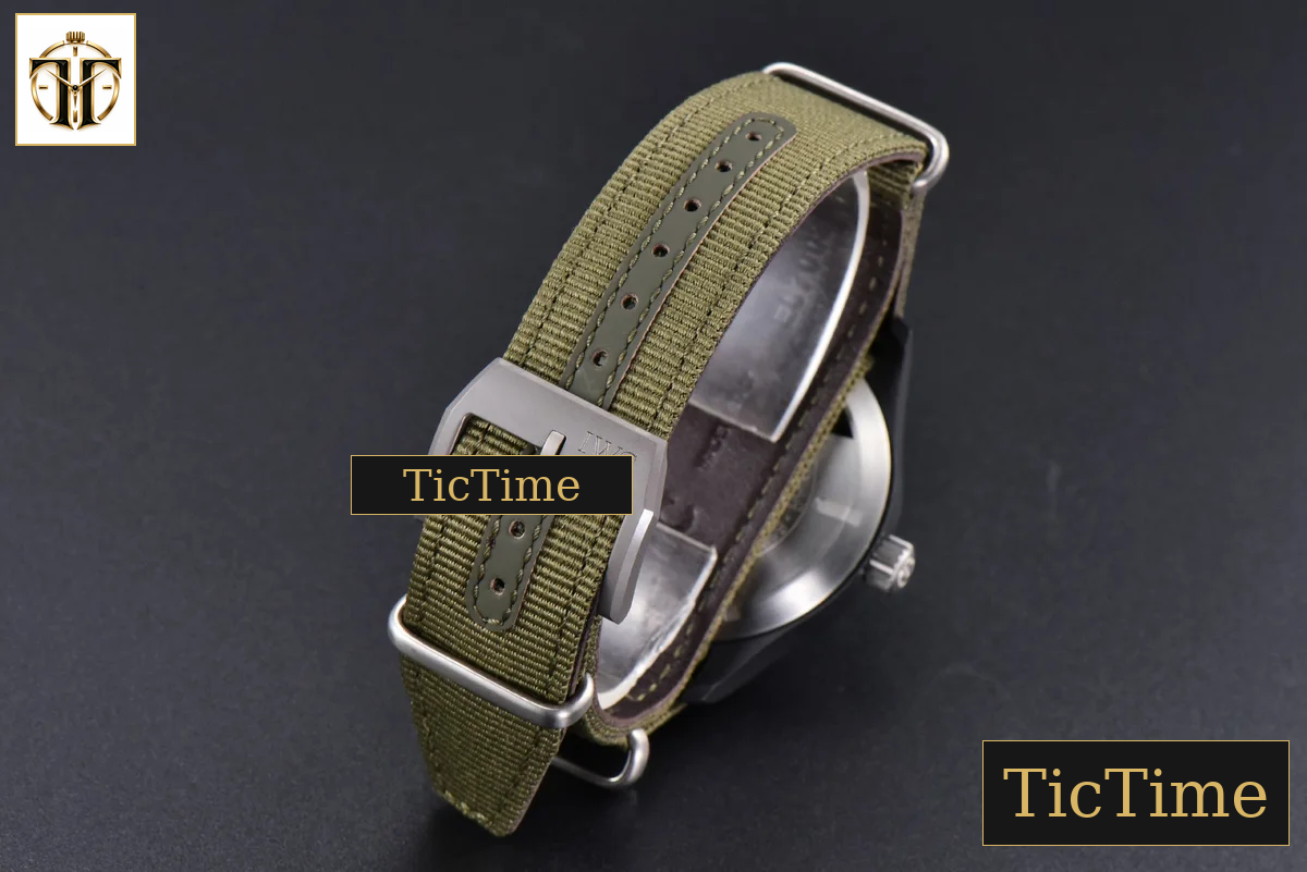 Mark XVIII Top Gun IW324712 41mm ZF Black Ceramic Green Nylon Strap A32111 — foto 15