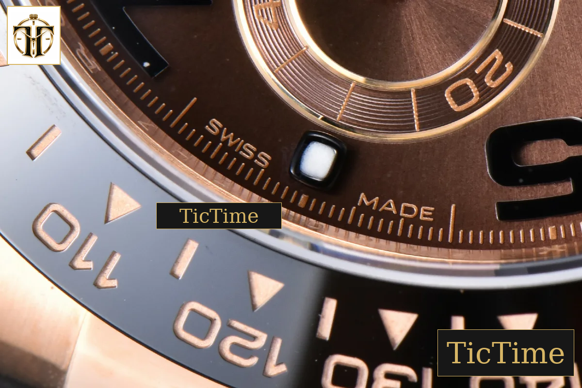 Daytona 116515 40mm Clean Factory RG Ceramic Brown Dial Digital Marker Oysterflex Strap 4130 — foto 10