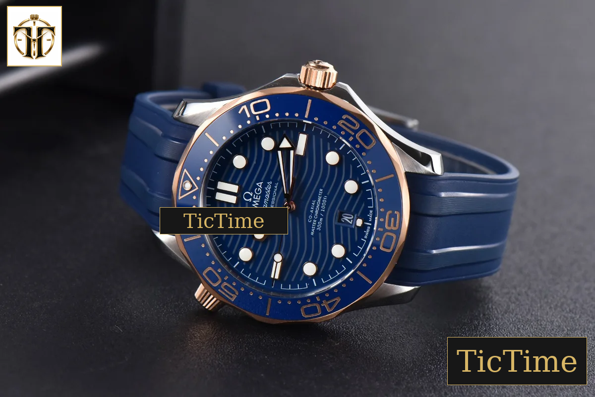 Seamaster Diver 42mm VSF RG/SS 300M Blue Dial Rubber Strap VS8800 — foto 10