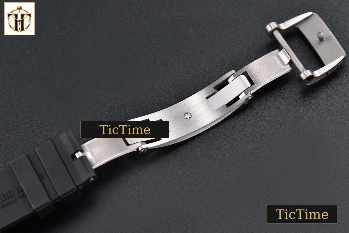 RM055 42.7mm APSF Ceramic Black Bezel Black Skeleton Dial Black Crown Black Rubber Strap RMUL2 — foto 30