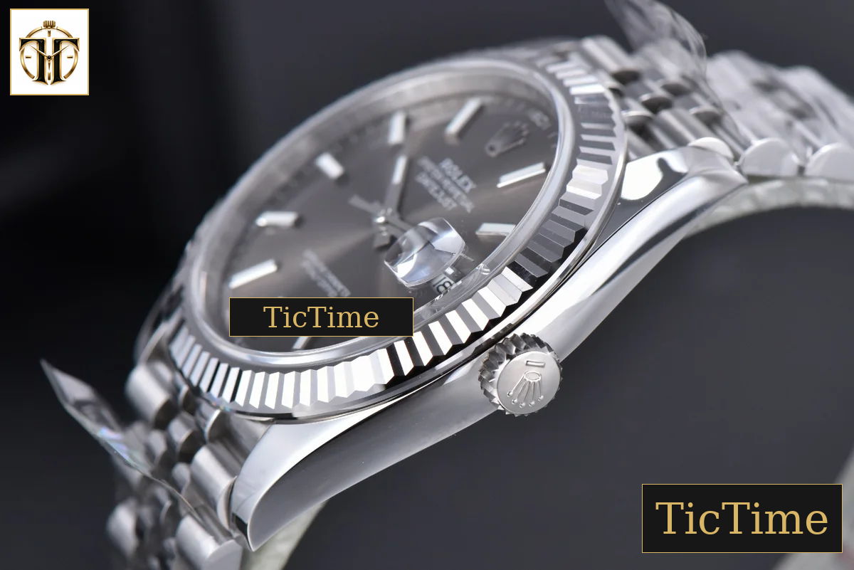 DateJust 904 126334 41mm ARF SS Gray Dial Lume Markers Jubilee Bracelet VR3235 — foto 15
