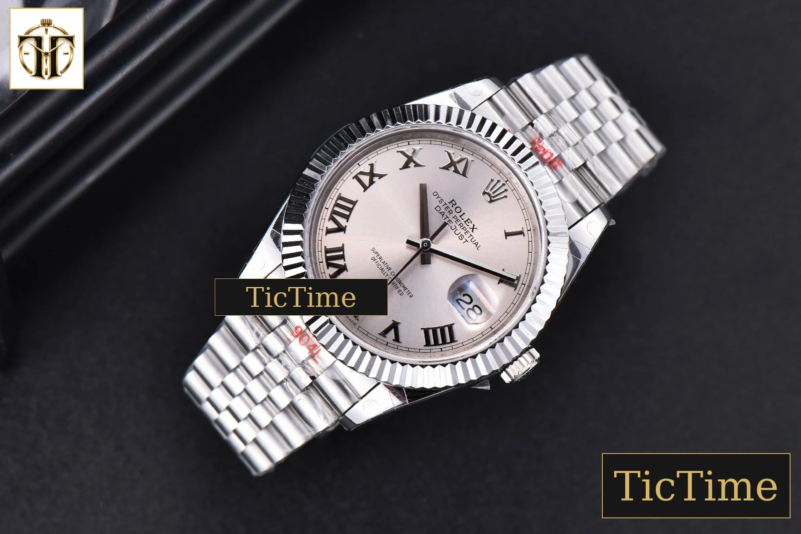 Datejust 41mm GMF SS Silver Dial Roma Marker Fluted Bezel Jubille Bracelet VR3235 — foto 2