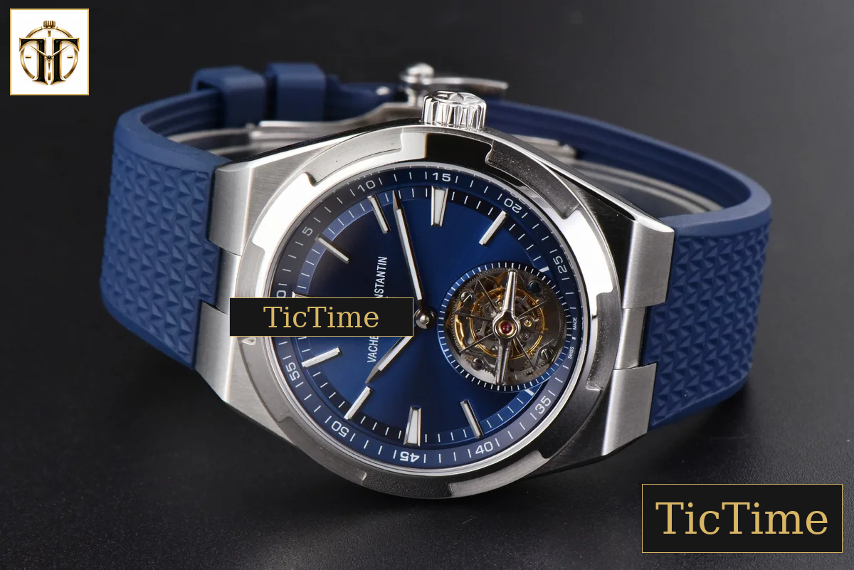 Overseas Tourbillon 6000V 42.5mm BBRF Blue Dial Blue Rubber Strap Tourb — foto 14
