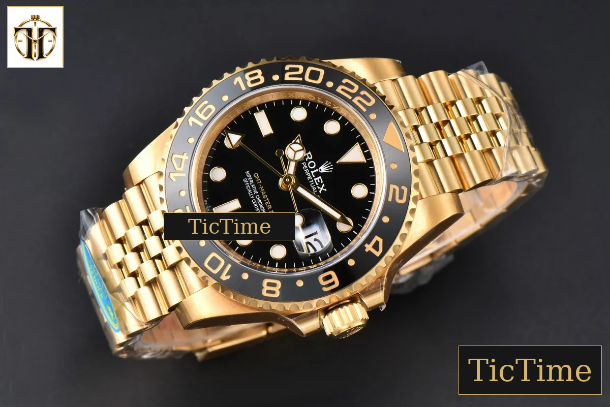 GMT Master II 126718 40mm Clean Factory YG Black/Gray Bezel Black Dial Jubilee Bracelet DD3285 — foto 4