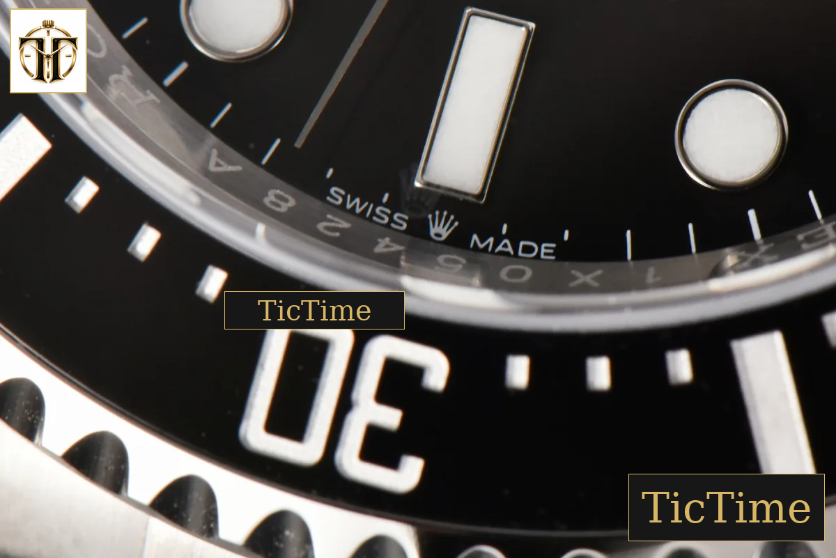 Sea-Dweller 126600 43mm VSF Black Ceramic ‘Red Text’ SS Bracelet VS3235 — foto 8